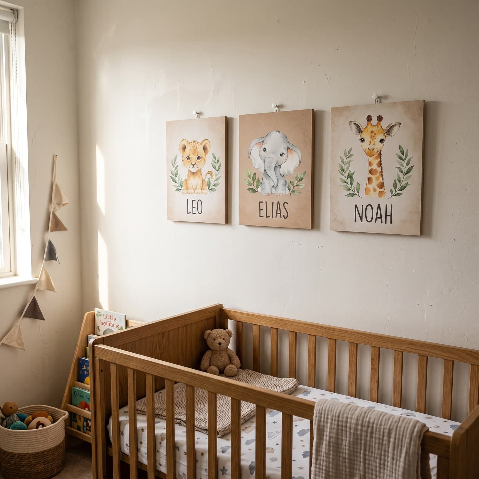 Galería infantil de animalitos · 5 retablos